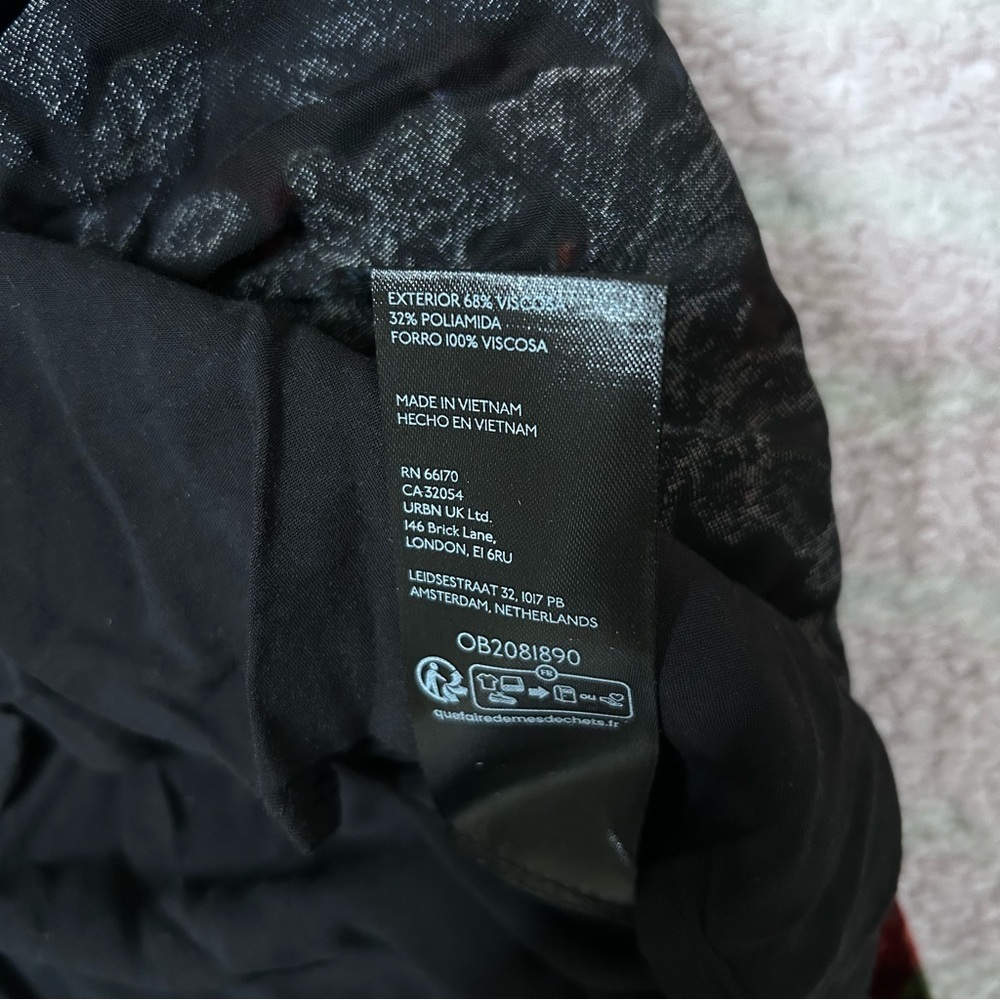 NWT Anthropologie Somerset Floral Velvet Mini Dress Size Small Boho Fall Event - Picture 8 of 14